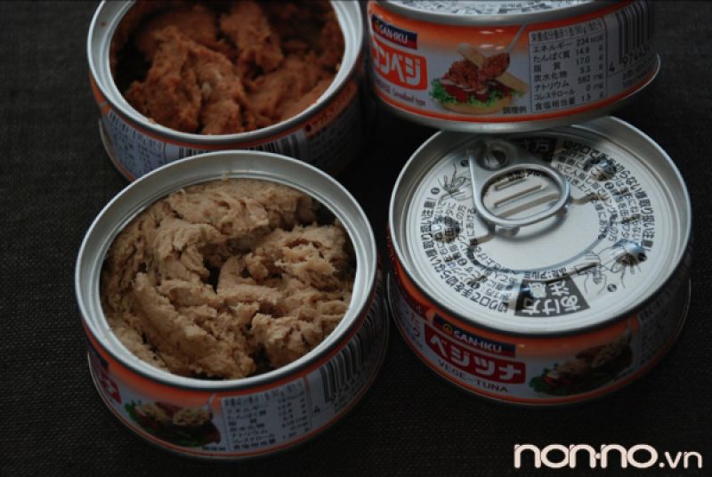 cá ngừ thịt bò đóng hộp chay